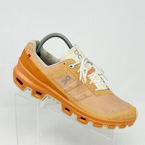 On Running Cloudventure Women's Trail Running Shoes Orange Lace-Up Size 10